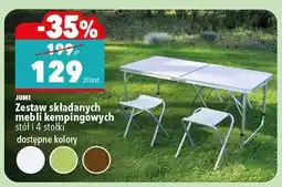 Biedronka Zestaw składanych mebli kempingowych oferta