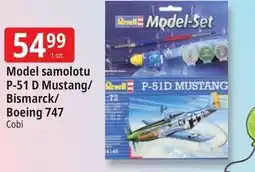 E.Leclerc Model samolotu P-51 D Mustang/ Bismarck/ Boeing 747 oferta
