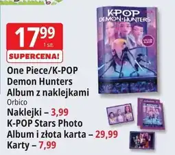 E.Leclerc One Piece/K-POP Demon Hunters Album z naklejkami oferta