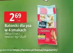 E.Leclerc Batoniki dla psa w 4 smakach Tous Mes Amis oferta