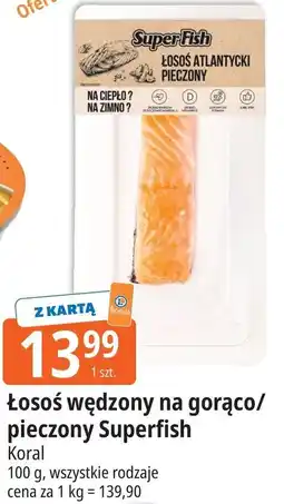 E.Leclerc Łosoś wędzony na gorąco/ pieczony Superfish Koral oferta