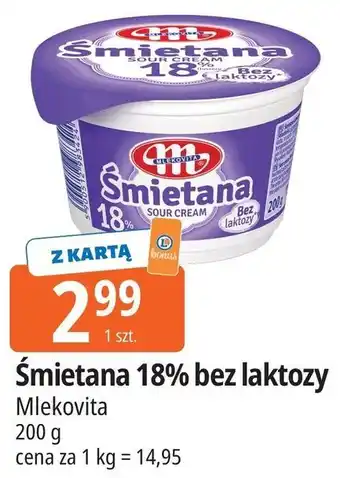 E.Leclerc Mlekovita Śmietana 18% bez laktozy oferta
