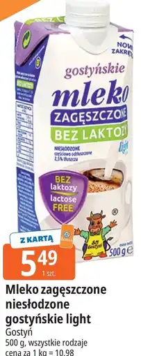 E.Leclerc Mleko zagęszczone niesłodzone gostyńskie light Gostyń oferta