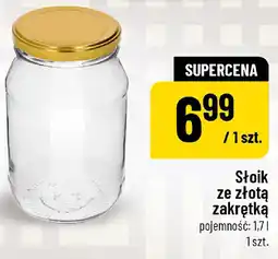 Polomarket Słoik ze złotą zakrętką oferta