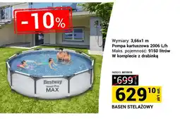 Merkury Market Basen stelażowy Bestway Steel Pro MAX 3,66x1m oferta