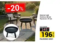 Merkury Market Palenisko 26931 stal średnica 60cm wysokość 37cm oferta