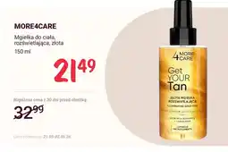 Rossmann Mgiełka do ciała rozświetlająca złota More4Care oferta