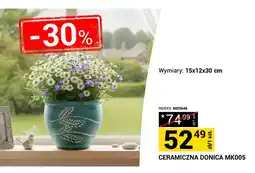 Merkury Market Ceramiczna donica MK005 15x12x30cm oferta