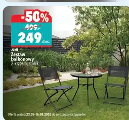 Biedronka Zestaw balkonowy 2 krzesła stolik oferta