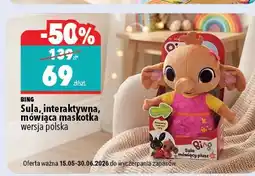 Biedronka Maskotka BING Sula interaktywna mówiąca wersja polska oferta