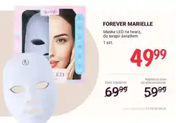Rossmann Maska LED na twarz do terapii światłem FOREVER MARIELLE oferta