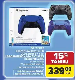 Carrefour Kontroler SONY PLAYSTATION 5 DUALSENSE + gra LEGO HORIZON ADVENTURES oferta