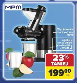 Carrefour Wyciskarka wolnoobrotowa MPM oferta