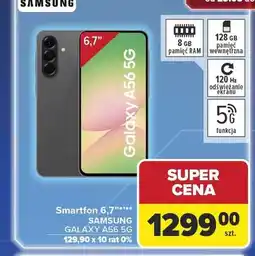 Carrefour Smartfon 6,7 SAMSUNG GALAXY A56 oferta