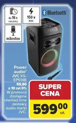 Carrefour Power audio JVC XS-EP514B 150W oferta