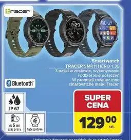Carrefour Smartwatch TRACER SMR11 HERO 1.39 3 paski w zestawie oferta