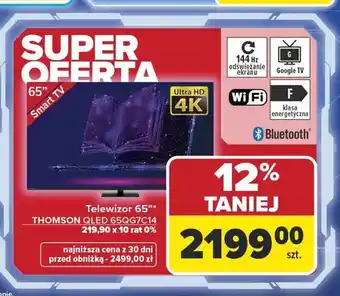 Carrefour Telewizor 65 THOMSON QLED 65QG7C14 oferta