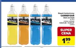 Carrefour Napój izotoniczny CARREFOUR MAX ACTION oferta