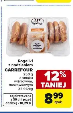 Carrefour Rogaliki z nadzieniem o smaku wiśniowym Carrefour oferta