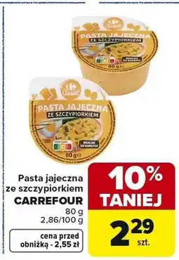 Carrefour Pasta jajeczna ze szczypiorkiem Carrefour oferta