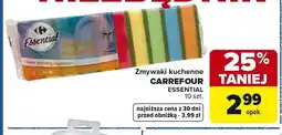 Carrefour Zmywaki kuchenne Carrefour Essential 10-pak oferta