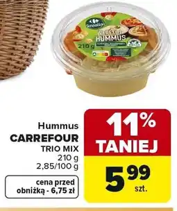 Carrefour Hummus CARREFOUR TRIO MIX oferta