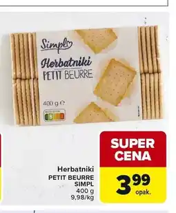 Carrefour Herbatniki Petit Beurre Simpl oferta
