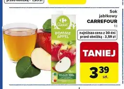 Carrefour Sok jabłkowy CARREFOUR oferta
