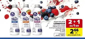 Carrefour Jogurt do picia CARREFOUR oferta