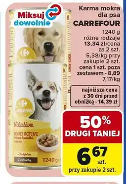 Carrefour Karma mokra dla psa CARREFOUR z indykiem oferta