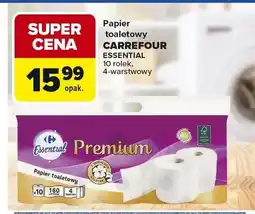 Carrefour Papier toaletowy CARREFOUR ESSENTIAL 4-warstwowy oferta