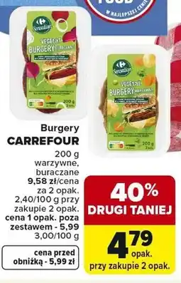 Carrefour Burgery warzywne CARREFOUR oferta