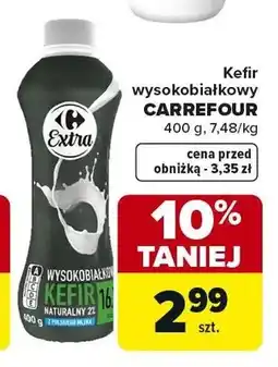 Carrefour Kefir wysokobiałkowy Carrefour oferta