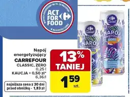 Carrefour Napój energetyzujący CARREFOUR CLASSIC oferta