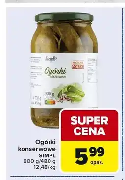 Carrefour Ogórki konserwowe Simpl oferta