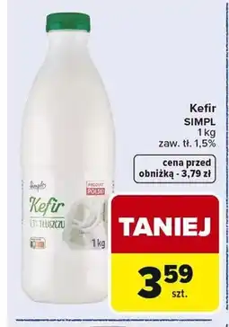 Carrefour Kefir SIMPL zaw. tł. 1,5% oferta