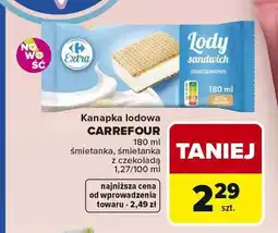 Carrefour Kanapka lodowa CARREFOUR śmietanka oferta