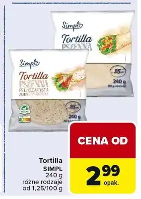 Carrefour Tortilla SIMPL oferta
