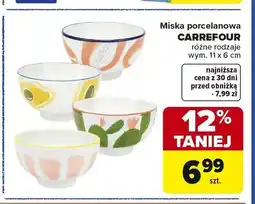 Carrefour Miska porcelanowa CARREFOUR 11x6cm oferta