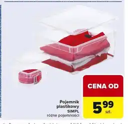 Carrefour Pojemnik plastikowy SIMPL oferta