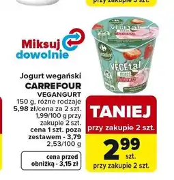 Carrefour Jogurt wegański Vegangurt Carrefour oferta
