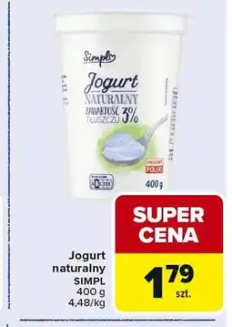 Carrefour Jogurt naturalny SIMPL oferta