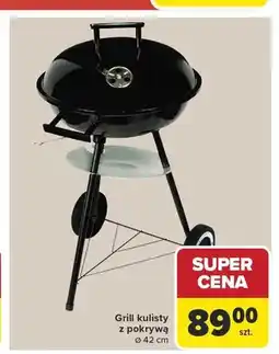 Carrefour Grill kulisty z pokrywą 42cm oferta