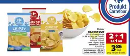 Carrefour Chipsy ziemniaczane karbowane o smaku fromage Carrefour oferta