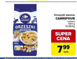 Carrefour Orzeszki ziemne solone Carrefour oferta