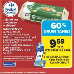 Carrefour Jaja od kur z wolnego wybiegu CARREFOUR rozm. L oferta