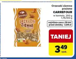 Carrefour Orzeszki ziemne prażone w karmelu z miodem Carrefour oferta