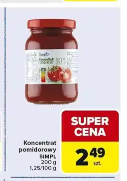 Carrefour Koncentrat pomidorowy 30% Simpl oferta
