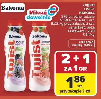 Carrefour Jogurt TWIST BAKOMA oferta