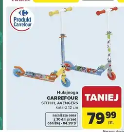 Carrefour Hulajnoga CARREFOUR AVENGERS koła ø 12cm oferta
